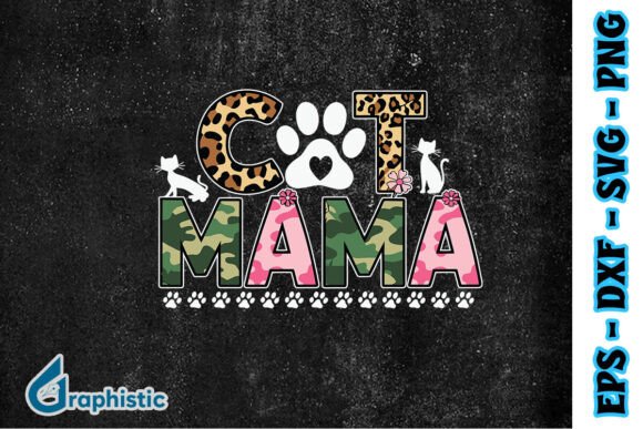 Cat Mama Happy Cat Mom Lovers SVG