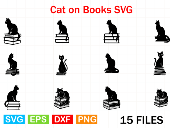 Cat on Books SVG Review