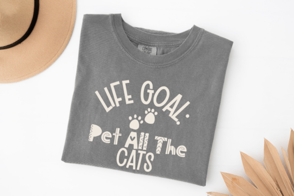 Life Goal: Pet All the Cats SVG, Funny