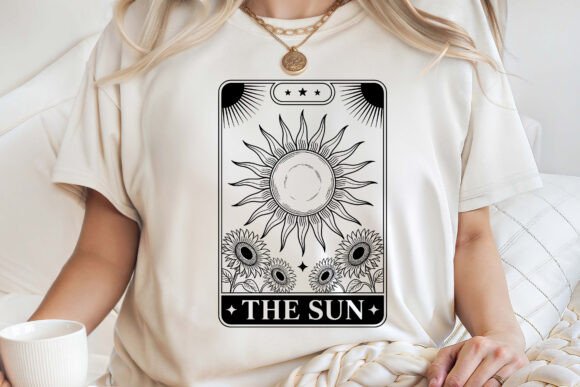 The Sun Tarot Card Witchcraft SVG PNG
